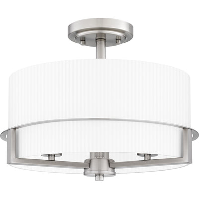 Quoizel - SEY1715BN - Three Light Semi Flush Mount - Seymour - Brushed Nickel