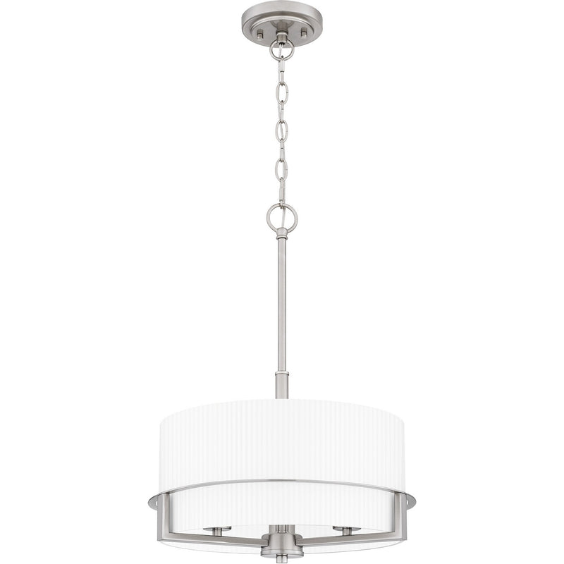 Quoizel - SEY2815BN - Three Light Pendant - Seymour - Brushed Nickel