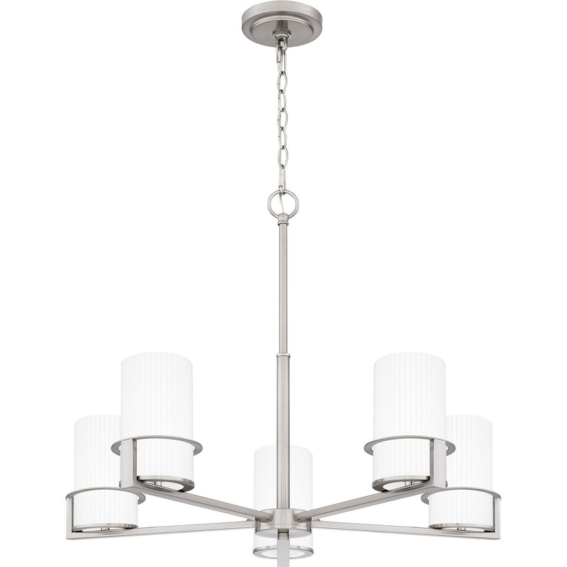 Quoizel - SEY5026BN - Five Light Chandelier - Seymour - Brushed Nickel