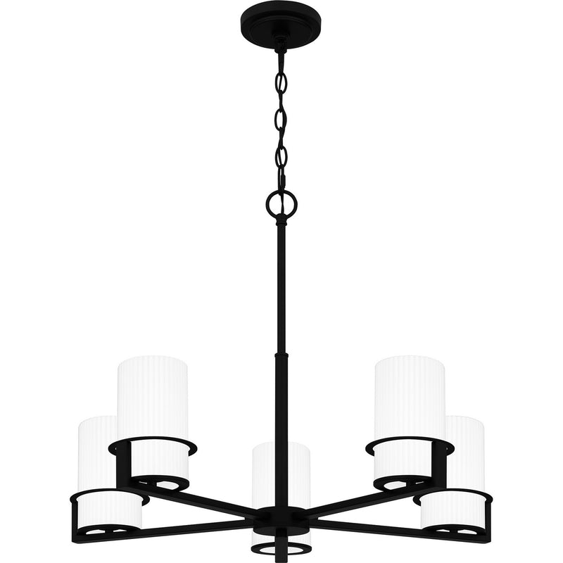 Quoizel - SEY5026MBK - Five Light Chandelier - Seymour - Matte Black