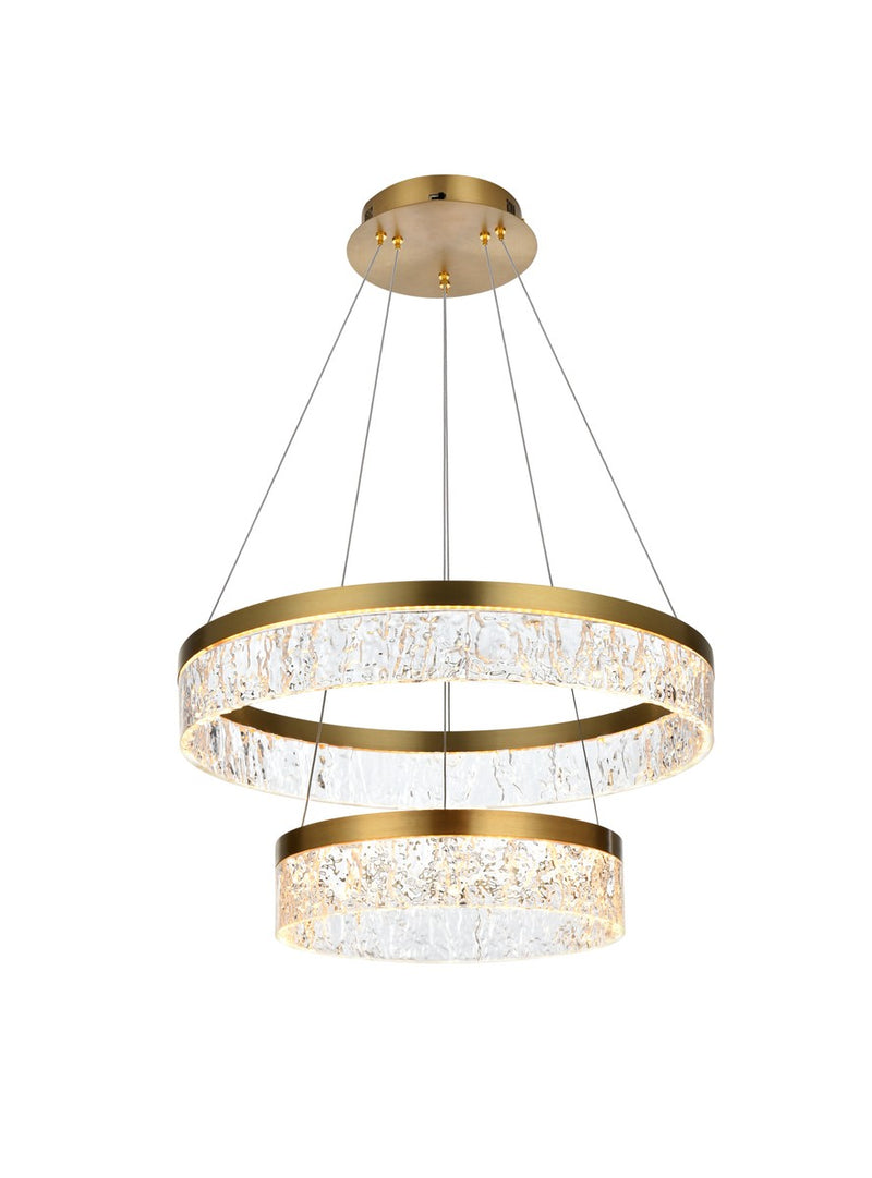 Elegant Lighting - 2050G22SG - LED Chandelier - Linden - Satin Gold