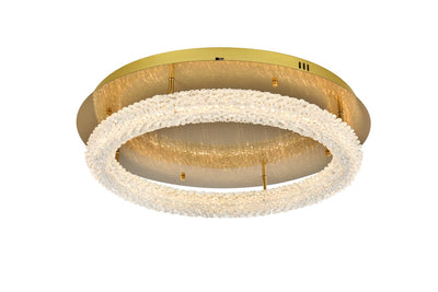 Elegant Lighting - 3800F26SG - LED Flush Mount - Bowen - Satin Gold