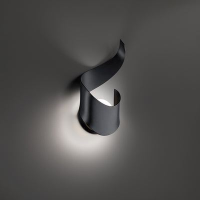 Modern Forms - WS-W18416-BK - LED Outdoor Wall Sconce - Flamme - Black