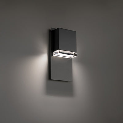 Modern Forms - WS-W60412-30-BK - LED Outdoor Wall Sconce - Draped - Black