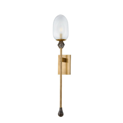 Corbett Lighting - 464-01-VB - One Light Wall Sconce - Daith - Vintage Brass