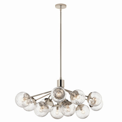 Kichler - 52703PN - 12 Light Linear Chandelier Convertible - Silvarious - Polished Nickel