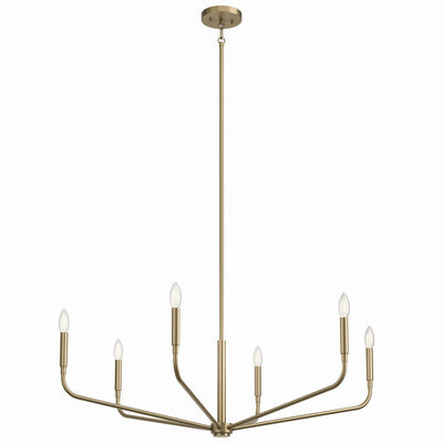 Kichler - 52719CPZ - Six Light Chandelier - Madden - Champagne Bronze