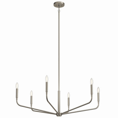 Kichler - 52719NI - Six Light Chandelier - Madden - Brushed Nickel