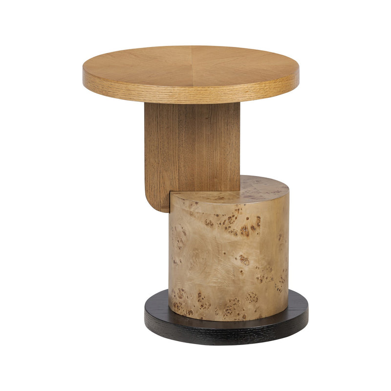 Varaluz - 508TA18A - Side Table - Eros - Black Oak/Mappa Burl/ Poplar/Cherry