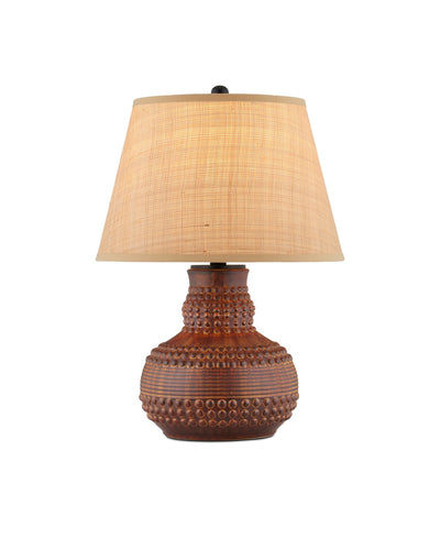 Currey and Company - 6000-0942 - One Light Table Lamp - Atamo Table Lamp - Dark Brown/Rustic Black
