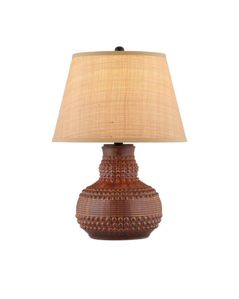 Currey and Company - 6000-0942 - One Light Table Lamp - Atamo Table Lamp - Dark Brown/Rustic Black