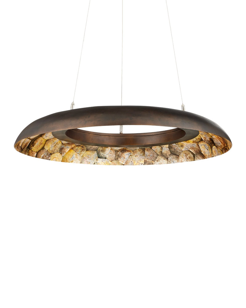 Currey and Company - 9000-1146 - LED Chandelier - Tairagai Chandelier - Natural/Bronze Gold