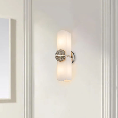 Lucas + McKearn - SC01035S-2 - Two Light Wall Sconce - Elan - Silver Leaf