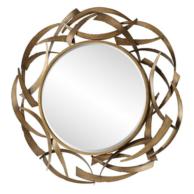 Uttermost - 08181 - Mirror - Cutting Edge - Antiqued Golden Bronze