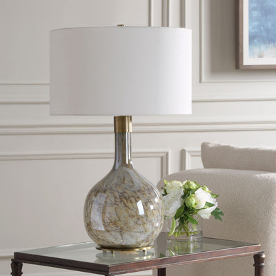 Rhine Brown Glass Table Lamp