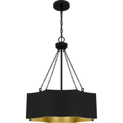 Quoizel - QP6755MBK - Four Light Pendant - Quoizel Pendant - Matte Black