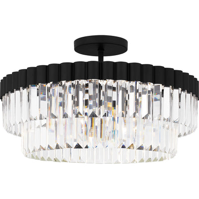 Quoizel - QSF6742MBK - Four Light Semi Flush Mount - Quoizel Semi-Flush Mount - Matte Black