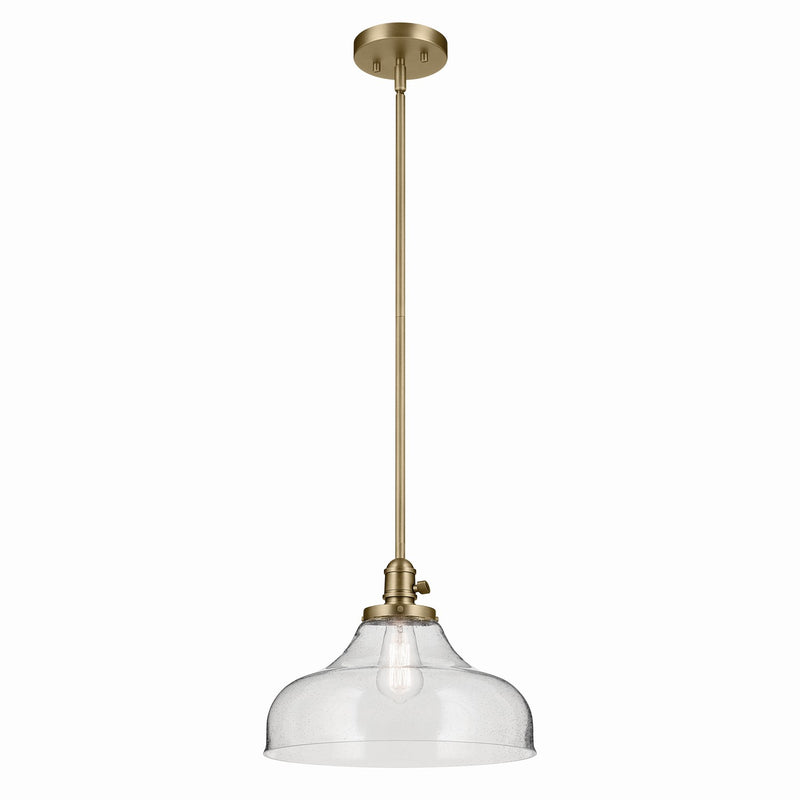 Kichler - 43906NBR - One Light Pendant - Avery - Natural Brass