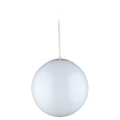Visual Comfort Studio - 6024-15 - One Light Pendant - Leo - Hanging Globe - White
