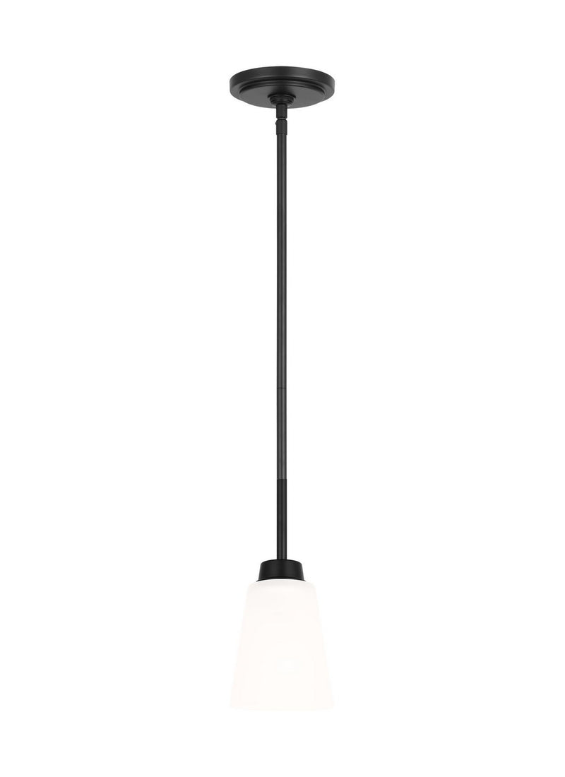 Generation Lighting - 6115201EN3-112 - One Light Mini Pendant - Kerrville - Midnight Black