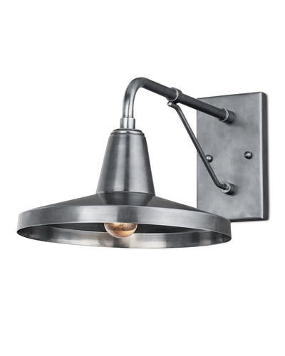 Currey and Company - 5500-0057 - One Light Outdoor Wall Sconce - Mariner Collection - Antique Silver