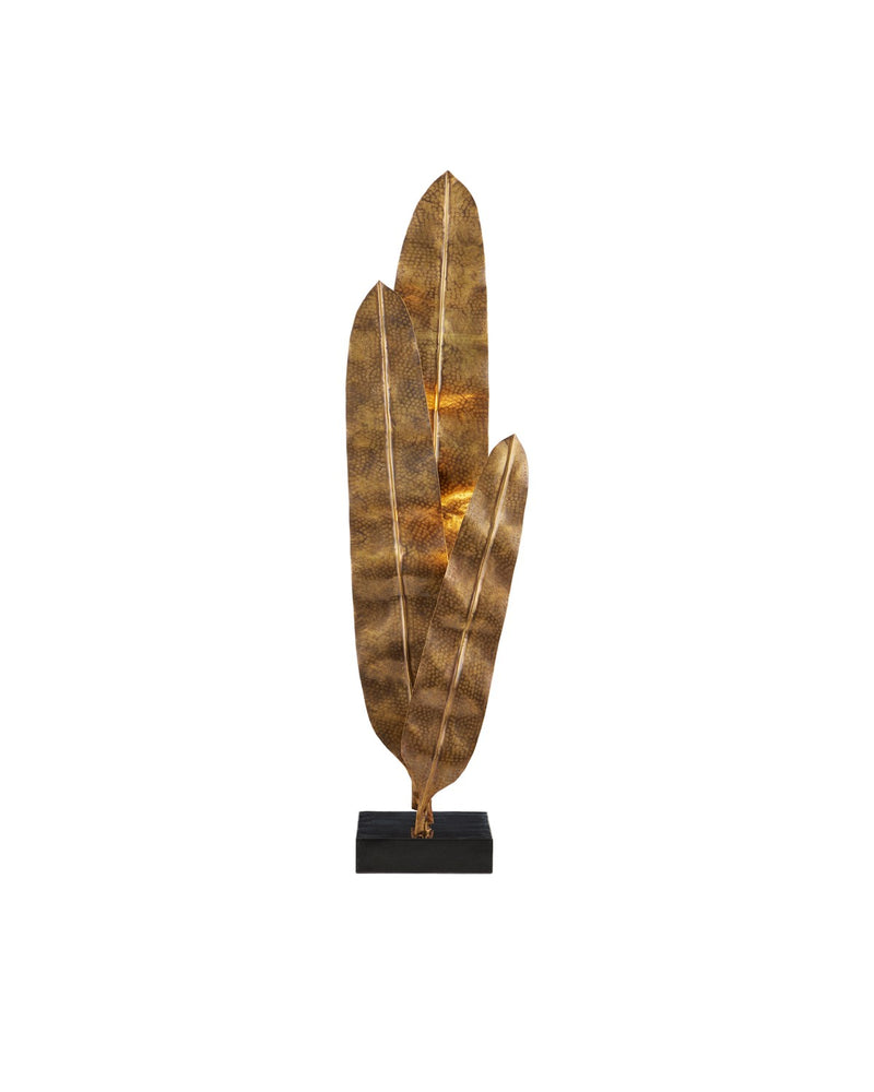 Currey and Company - 8000-0164 - LED Floor Lamp - Musa Floor Lamp - Vintage Brass / Black