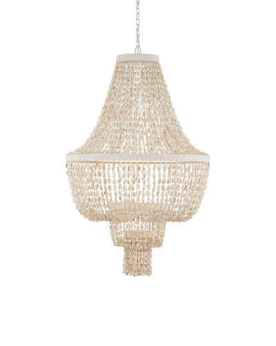 Currey and Company - 9000-1242 - LED Chandelier - Cybele Chandelier - Natural / Pearlized White / White