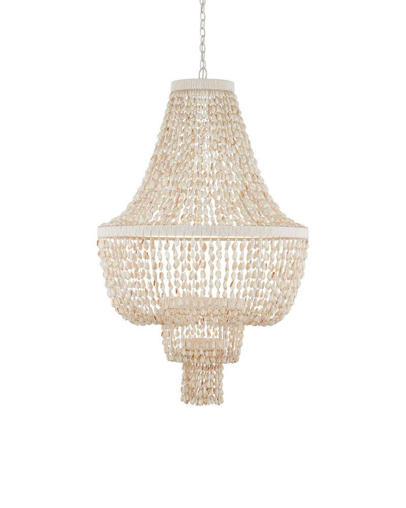 Currey and Company - 9000-1242 - LED Chandelier - Cybele Chandelier - Natural / Pearlized White / White