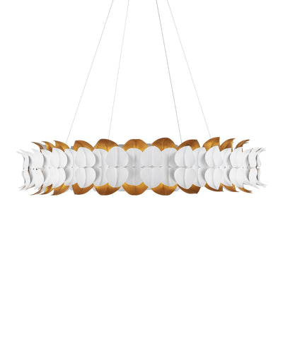 Currey and Company - 9000-1253 - LED Chandelier - Aventine Chandelier - Gesso White / Contemporary Gold