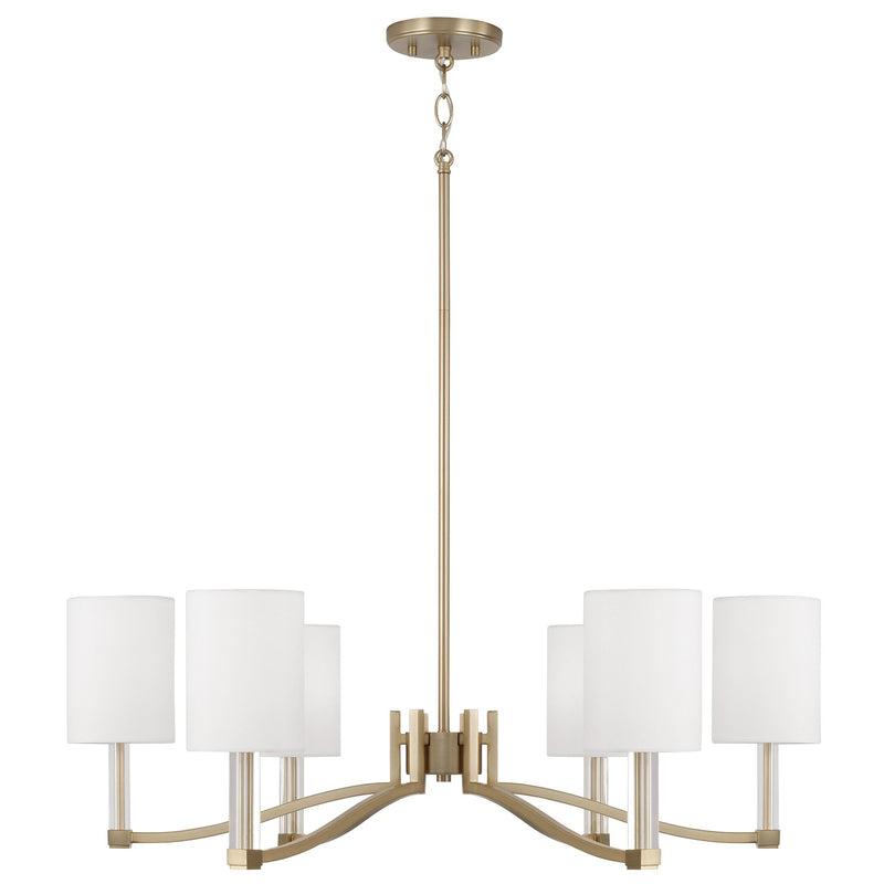 Capital Lighting - 457061MA-715 - Six Light Chandelier - Ingrid - Matte Brass