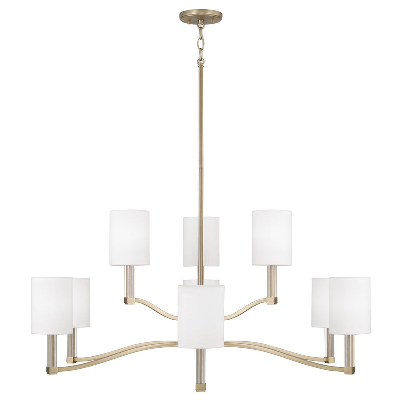 Capital Lighting - 457091MA-715 - Nine Light Chandelier - Ingrid - Matte Brass