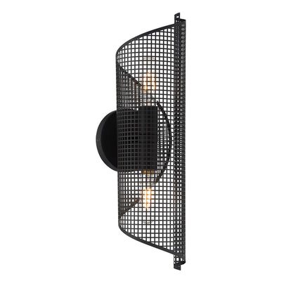 Savoy House - 9-8030-2-89 - Two Light Wall Sconce - Hillbourne - Matte Black
