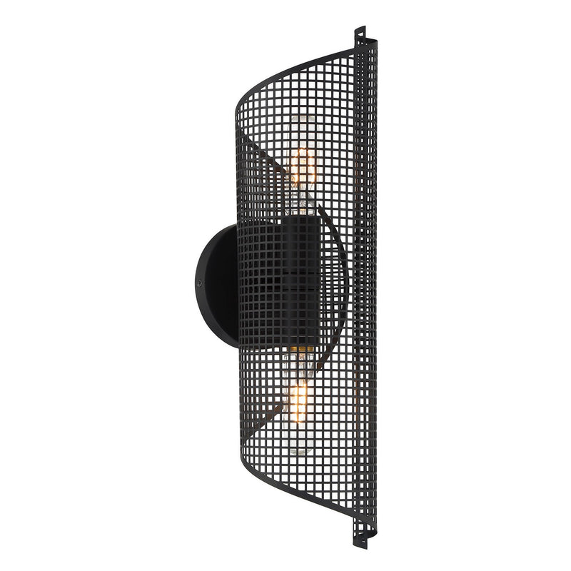 Savoy House - 9-8030-2-89 - Two Light Wall Sconce - Hillbourne - Matte Black