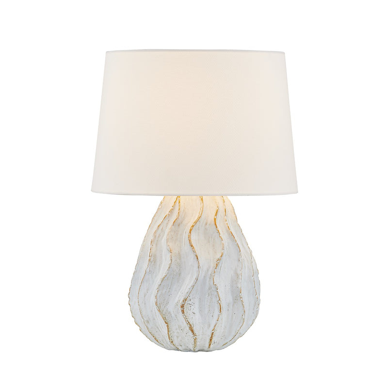 Mitzi - HL1032201-AGB/CSS - One Light Table Lamp - Karla - Aged Brass/Ceramic Sea Salt