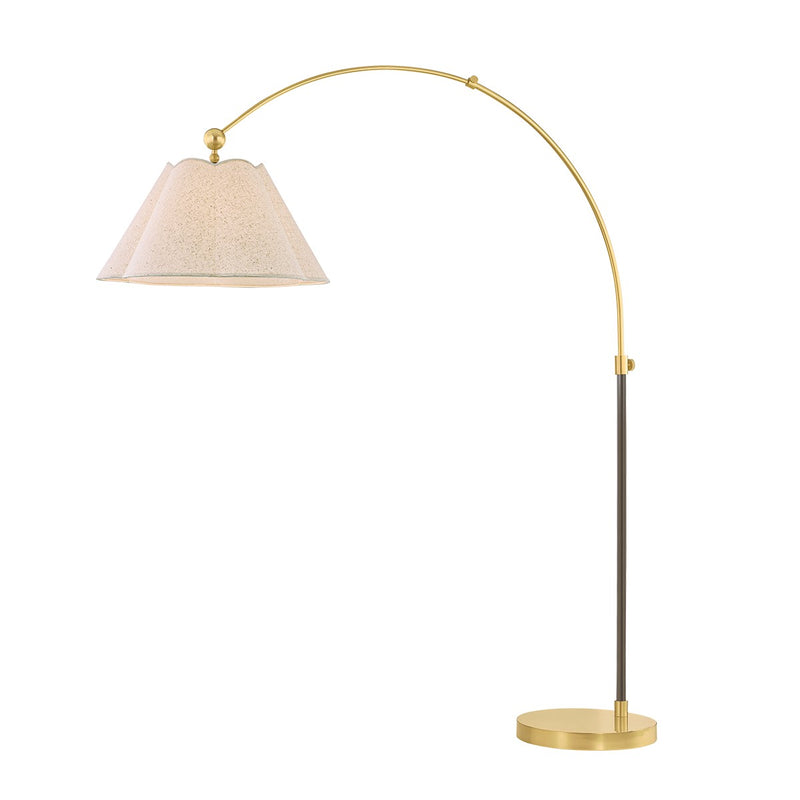 Mitzi - HL1043401-AGB/TRB - One Light Floor Lamp - Janie - Aged Brass/True Bronze