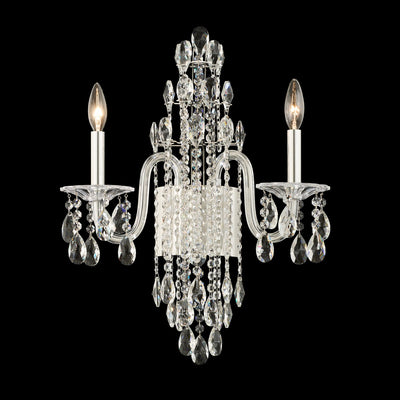 Schonbek - S93502-40R - Two Light Wall Sconce - Rainier - Silver