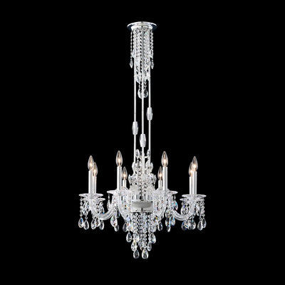 Schonbek - S93508-40R - Eight Light Chandelier - Rainier - Silver
