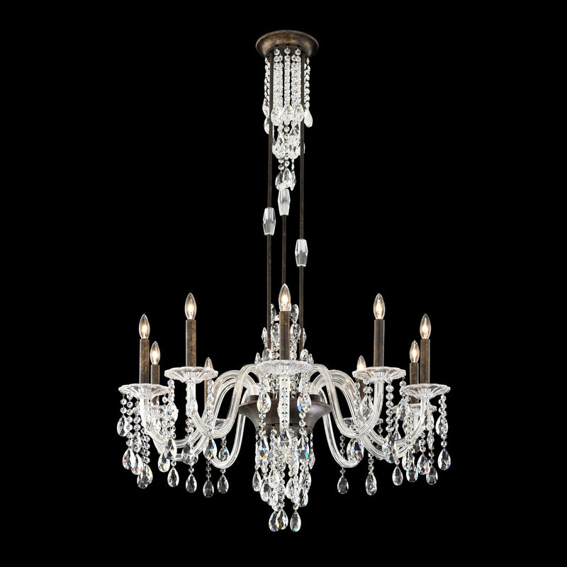 Schonbek - S93510-76R - Ten Light Chandelier - Rainier - Heirloom Bronze
