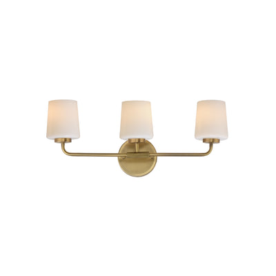 Maxim - 12693WTNAB - Three Light Bath Vanity - Durham - Natural Aged Brass