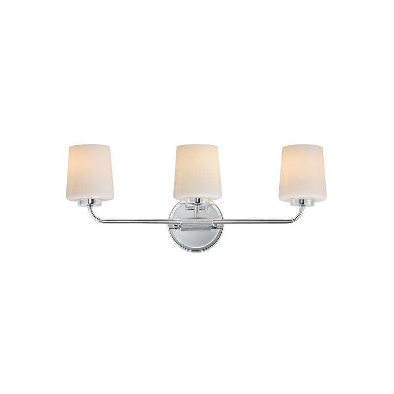 Maxim - 12693WTPC - Three Light Bath Vanity - Durham - Polished Chrome