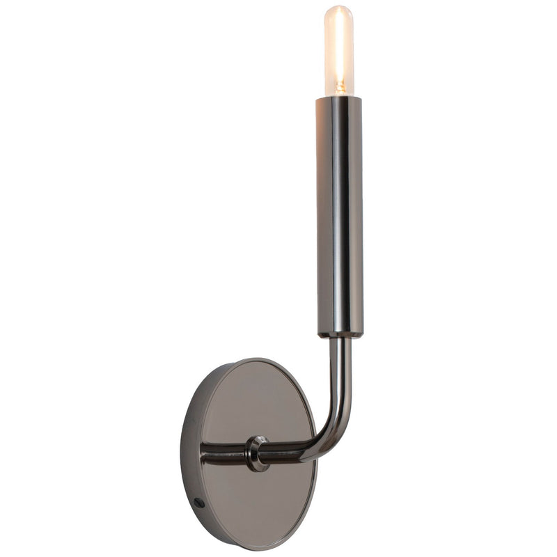 Robert Abbey - B1407 - One Light Wall Sconce - Mavisten Edition Carbonia - Black Chrome