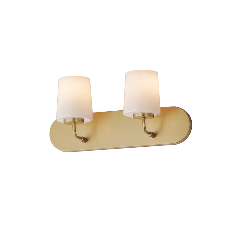 Maxim - 12892WTNAB - Two Light Bath Vanity - Durham - Natural Aged Brass
