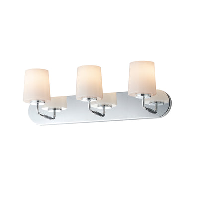 Maxim - 12893WTPC - Three Light Bath Vanity - Durham - Polished Chrome