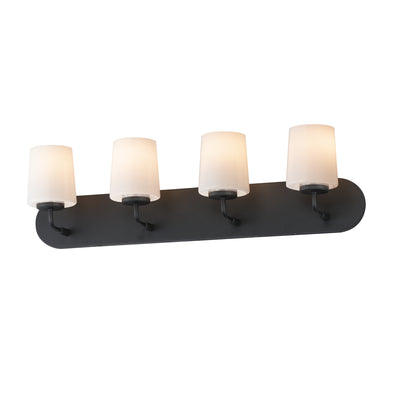 Maxim - 12894WTBK - Four Light Bath Vanity - Durham - Black
