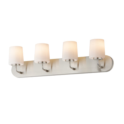 Maxim - 12894WTSN - Four Light Bath Vanity - Durham - Satin Nickel