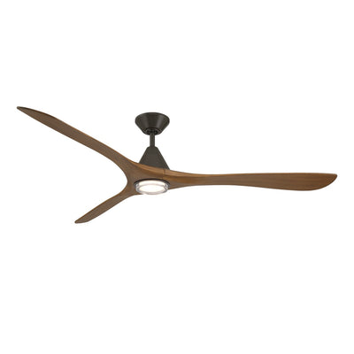 Modern Forms Fans - FR-D2504-72L-BZ/DK - 72"Ceiling Fan - Carve - Bronze/Distressed Koa