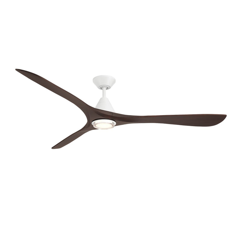 Modern Forms Fans - FR-D2504-72L-MW/DW - 72"Ceiling Fan - Carve - Matte White/Dark Walnut