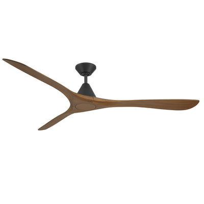 Modern Forms Fans - FR-D2504-72-MB/DK - 72"Ceiling Fan - Carve - Matte Black/Distressed Koa