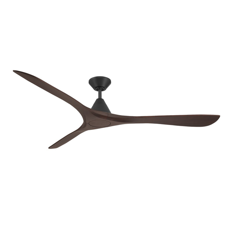Modern Forms Fans - FR-D2504-72-MB/DW - 72"Ceiling Fan - Carve - Matte Black/Dark Walnut