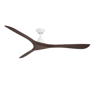 Modern Forms Fans - FR-D2504-72-MW/DW - 72"Ceiling Fan - Carve - Matte White/Dark Walnut